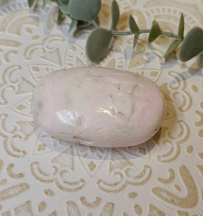 Pierre de paume en Calcite Mangano