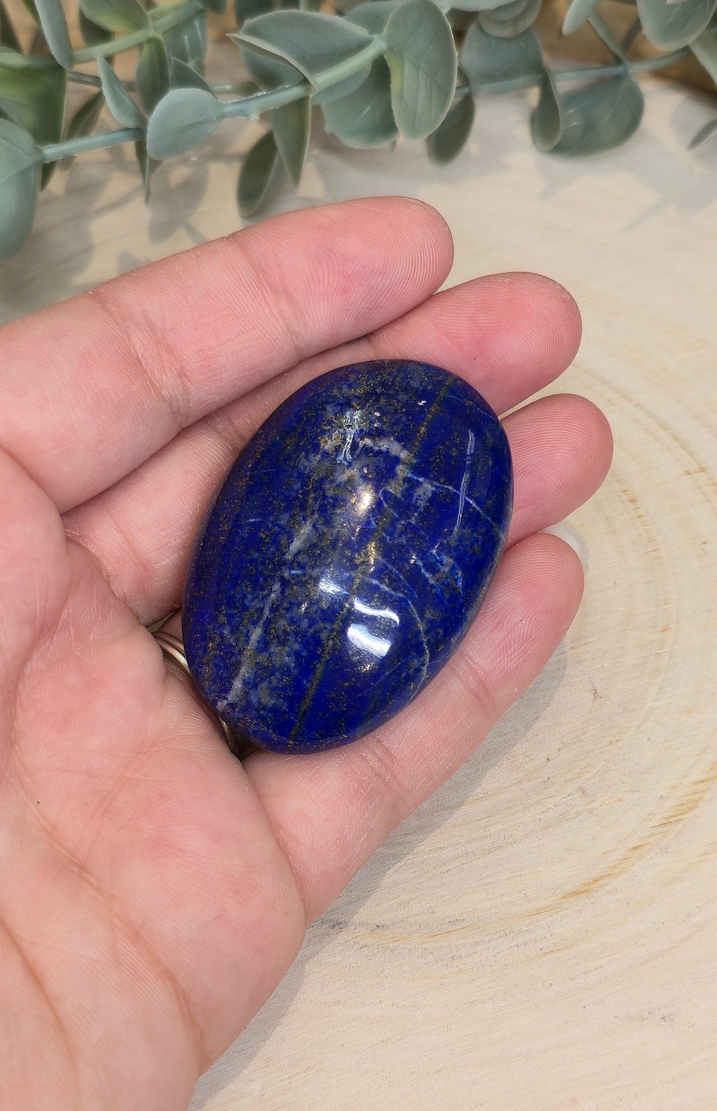 Pierre de paume en Lapis Lazuli