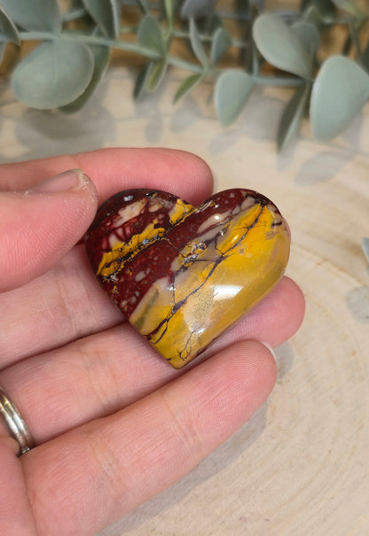 Coeur en Jaspe Mookaïte