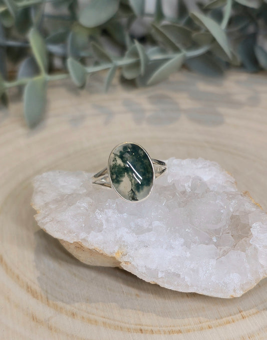 Bague Agate mousse