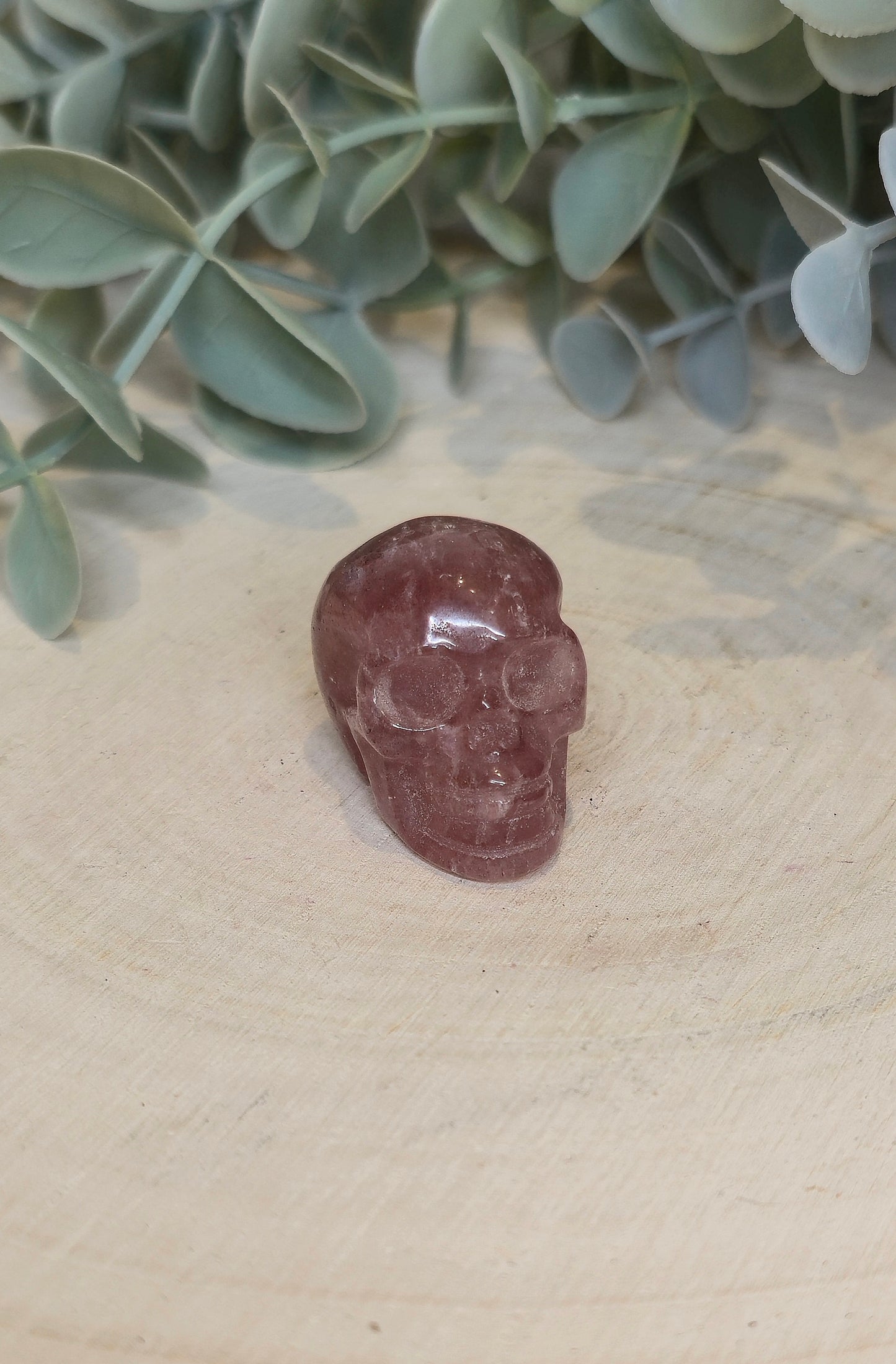 Crâne Quartz fraise