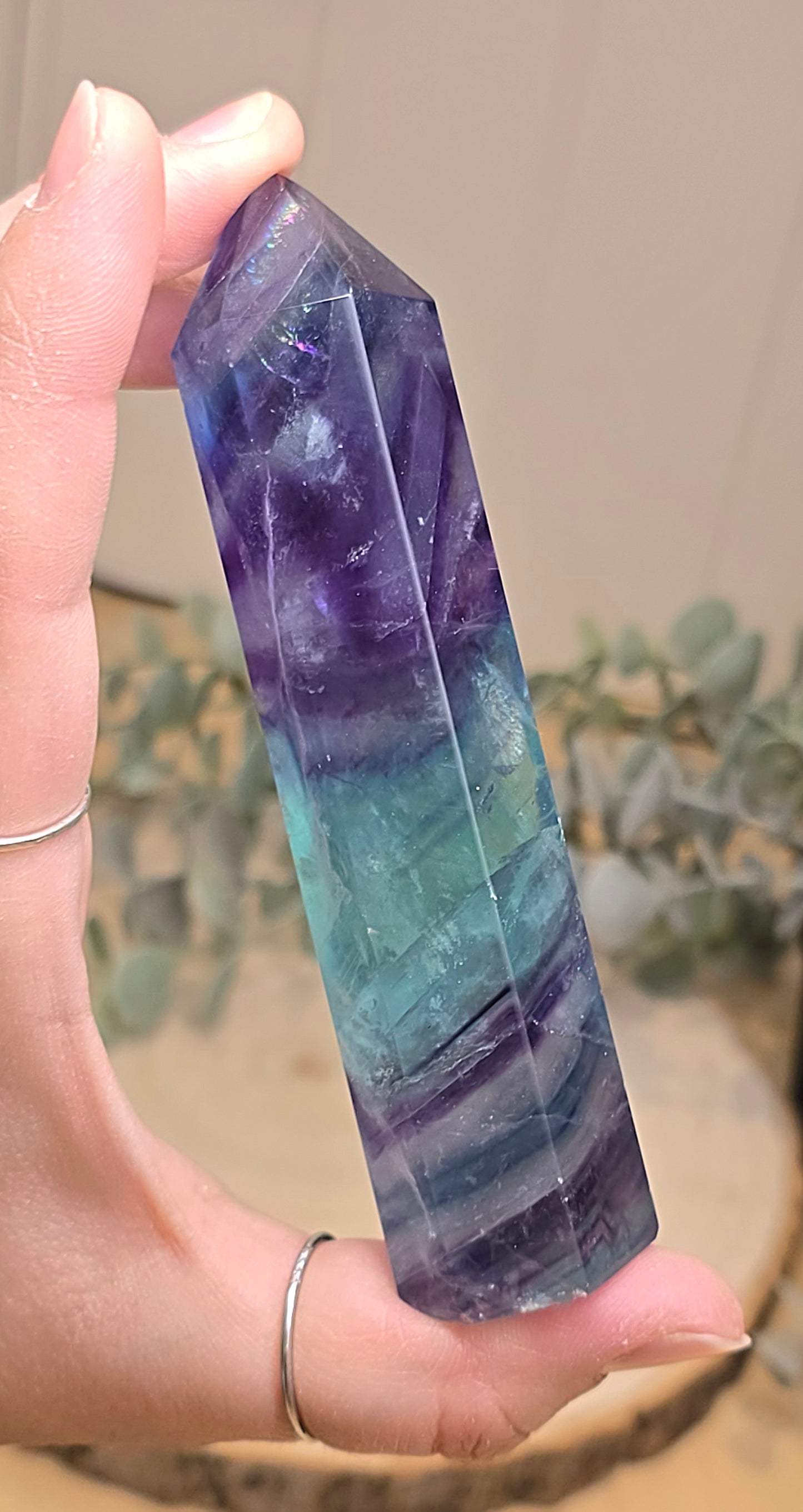 Pointe en Fluorite