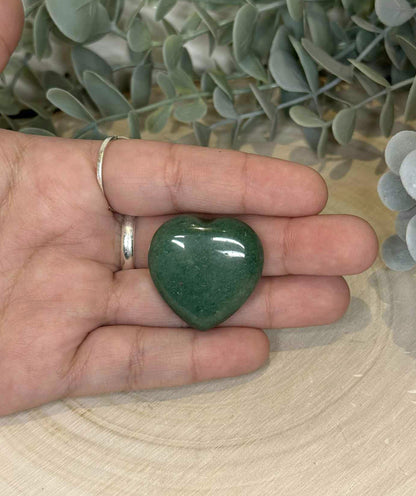 Coeur en Aventurine verte