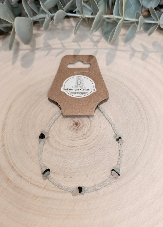 Bracelet avec pierres - Pierres en chips mix