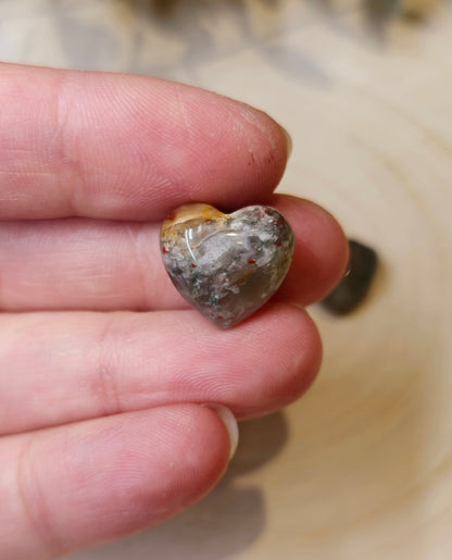 Mini Coeur en Jaspe sang