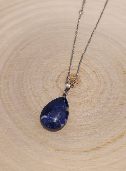 Collier goutte Sodalite