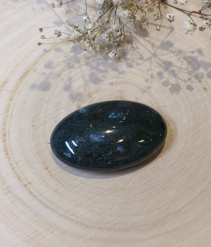 Pierre de paume en Agate mousse
