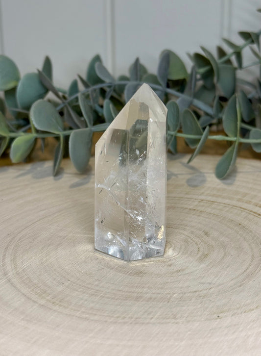 Pointe en Quartz clair de Madagascar