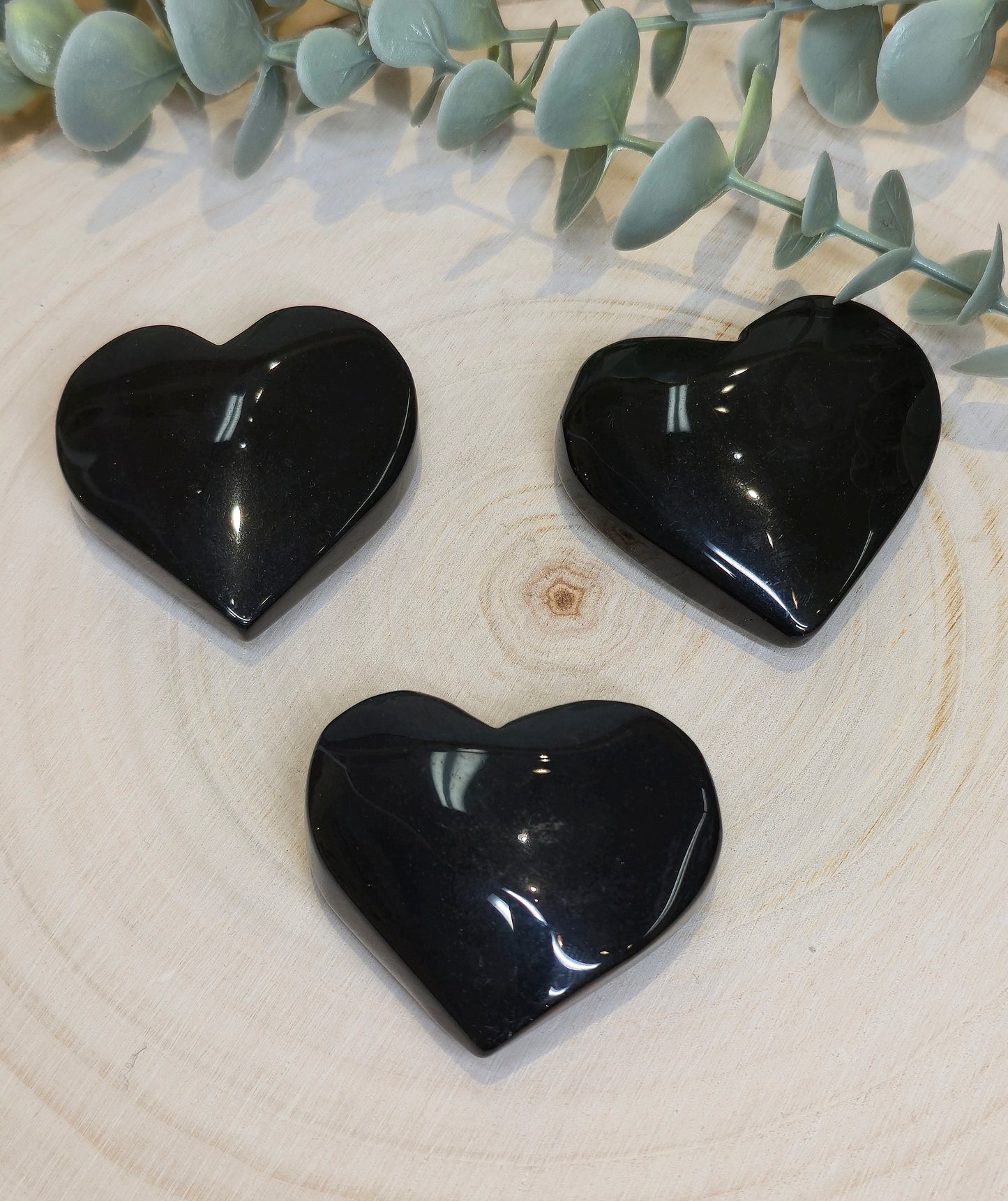 Coeur en Obsidienne Arc-en-ciel