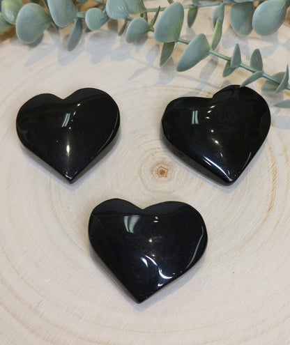 Coeur en Obsidienne Arc-en-ciel