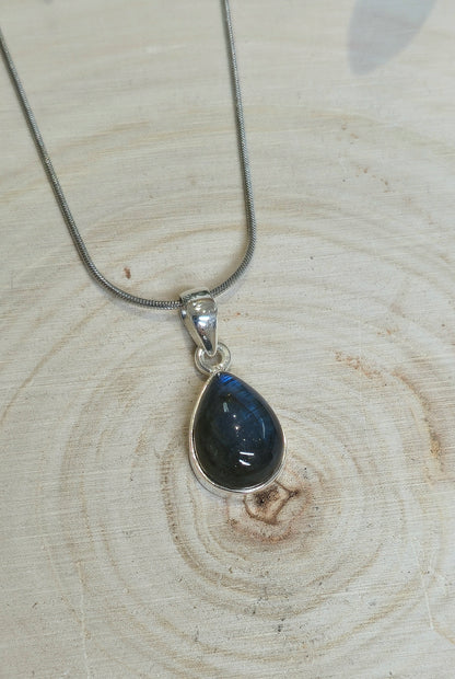 Collier Labradorite goutte