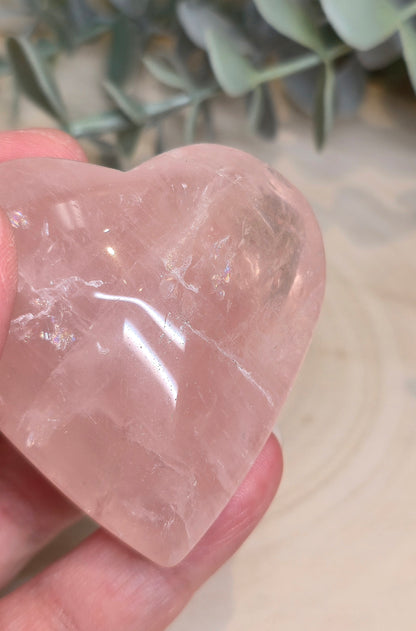 Coeur en Quartz rose