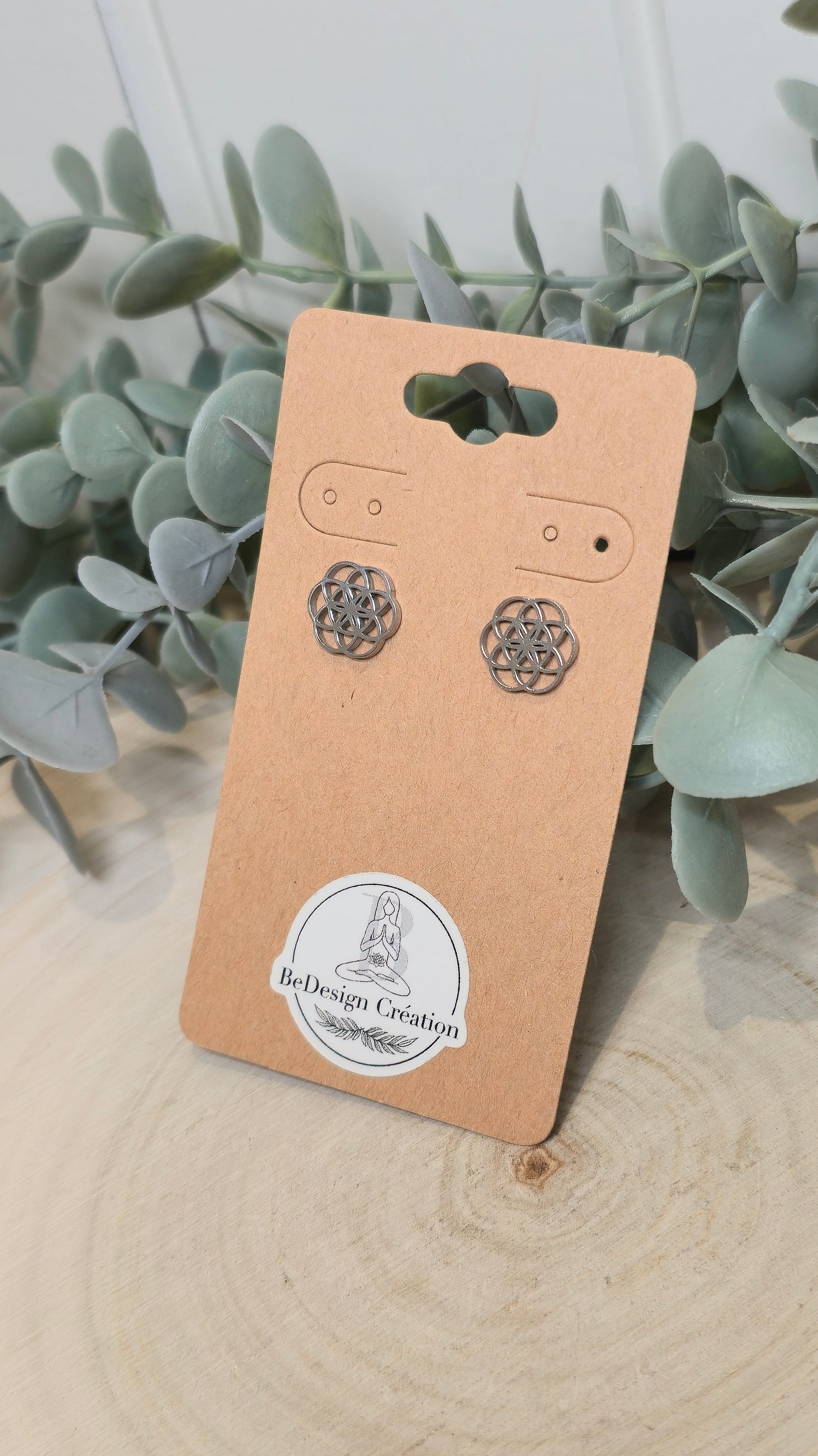 Boucles d’oreilles Graine de vie