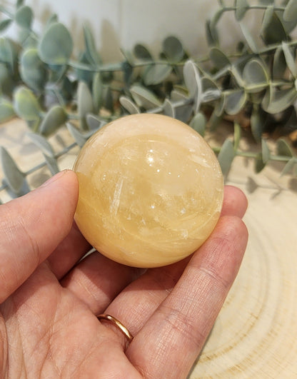 Sphère Calcite miel