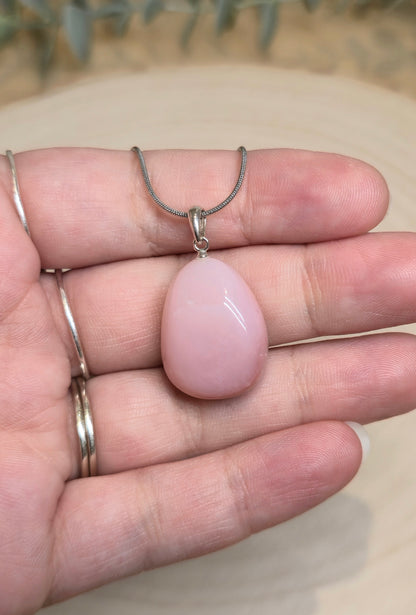 Collier Opale rose barattée