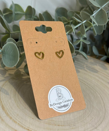 Boucles d’oreilles Coeur gold