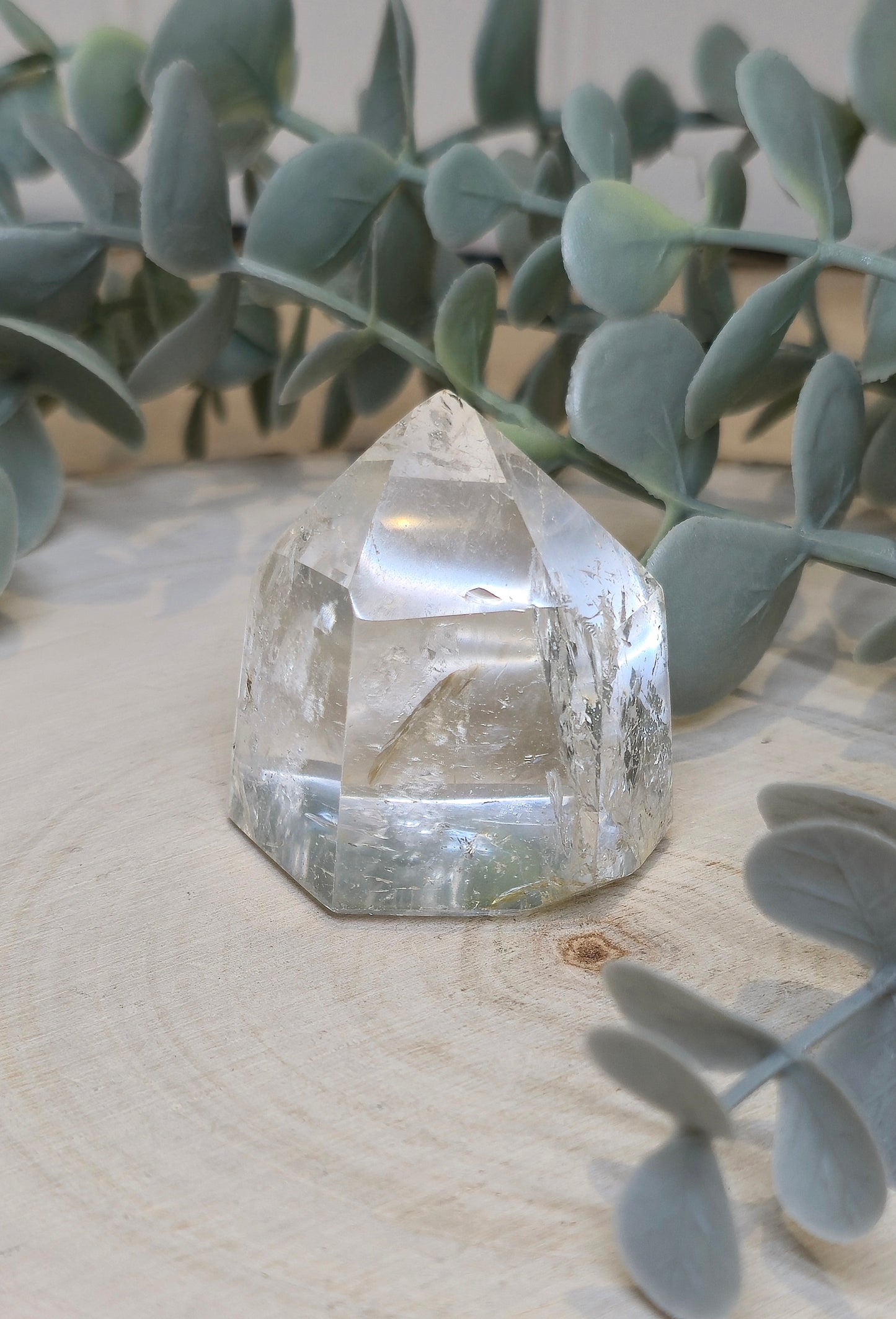 Pointe en Quartz clair de Madagascar