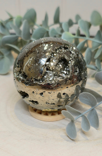 Sphère en Pyrite du Pérou