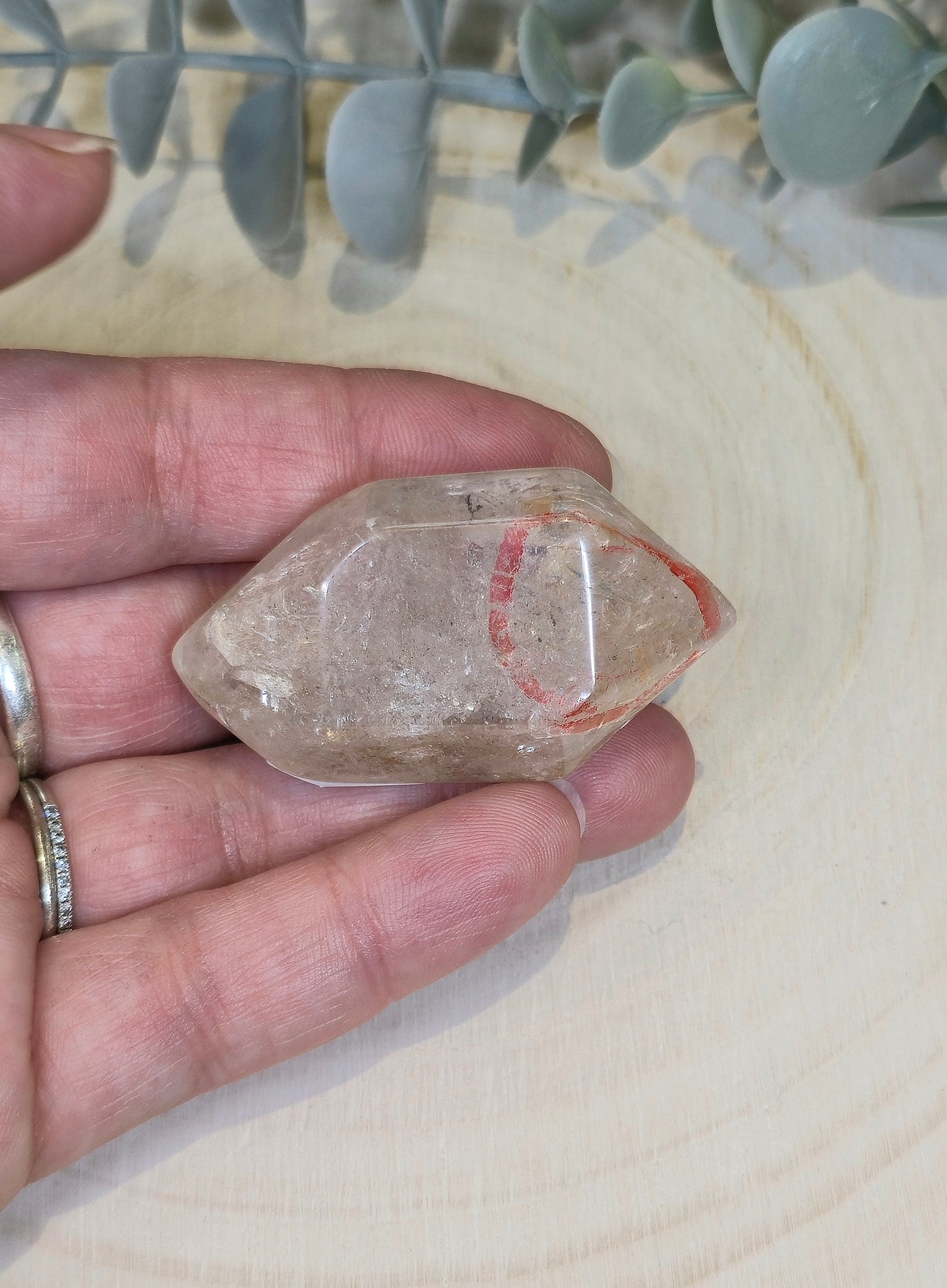 Pointe double en Quartz Enhydro