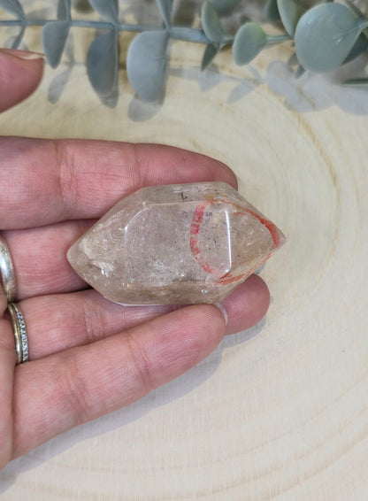 Pointe double en Quartz Enhydro