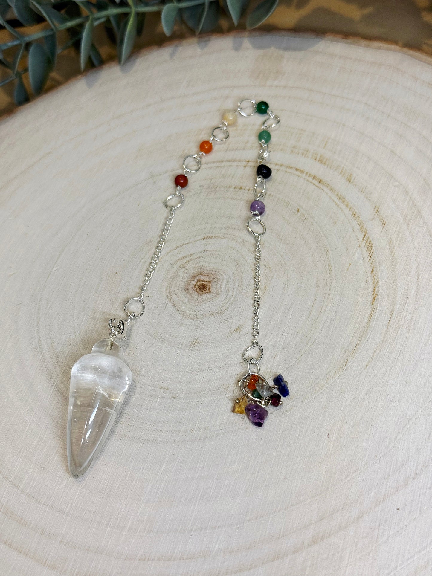 Pendule Quartz clair Chakras