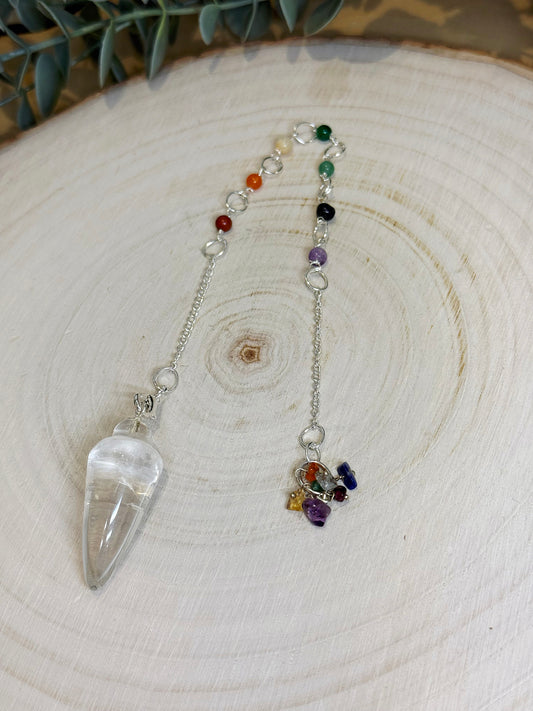 Pendule Quartz clair Chakras