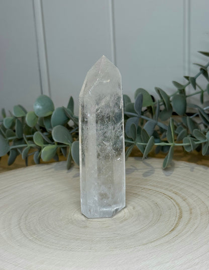 Pointe en Quartz clair de Madagascar
