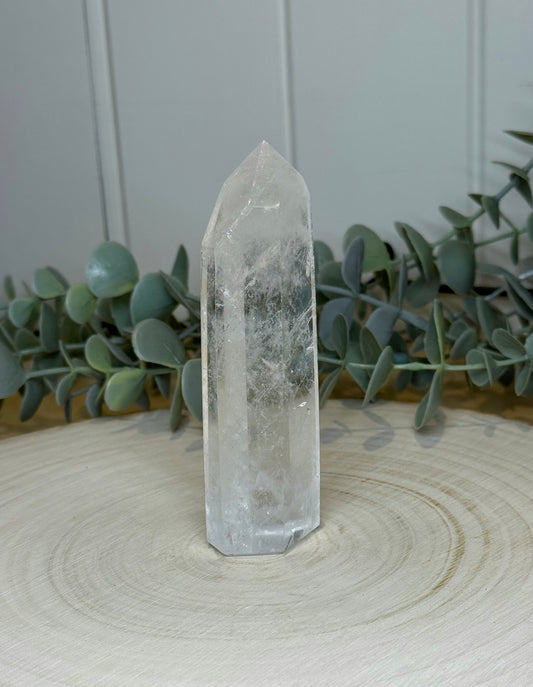Pointe en Quartz clair de Madagascar