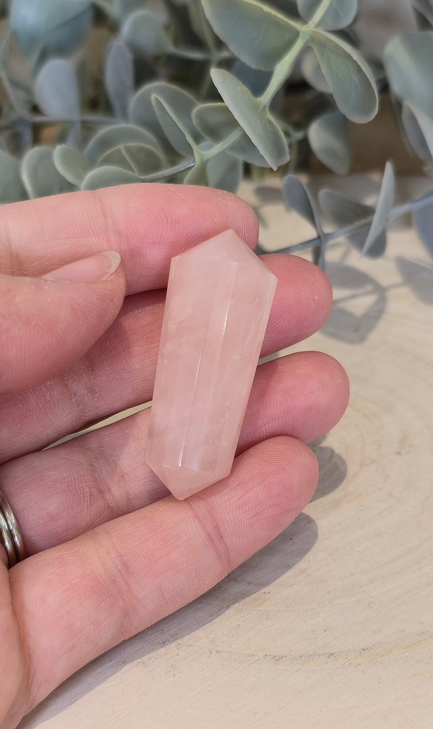 Pointe double en Quartz rose (Vogel)
