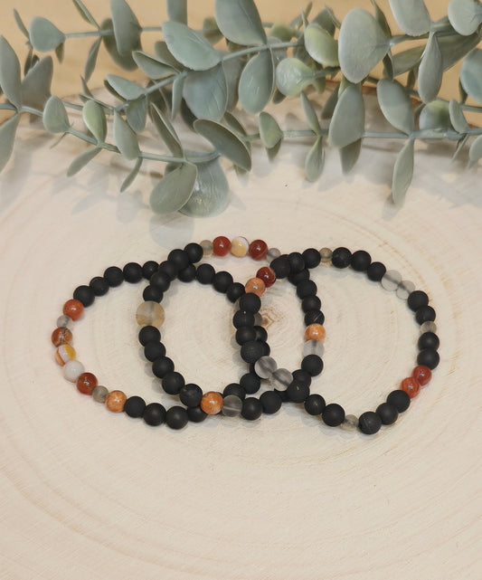 Vitalité - Créativité & Feu sacrée (Trio de bracelets)