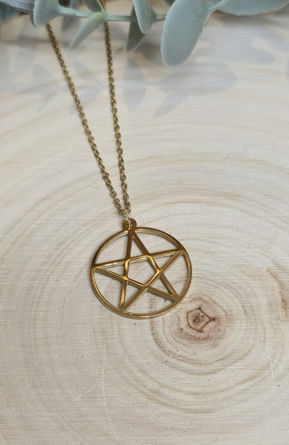 Collier Pentacle gold