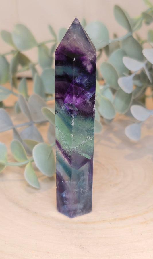 Pointe en Fluorite *réparée*