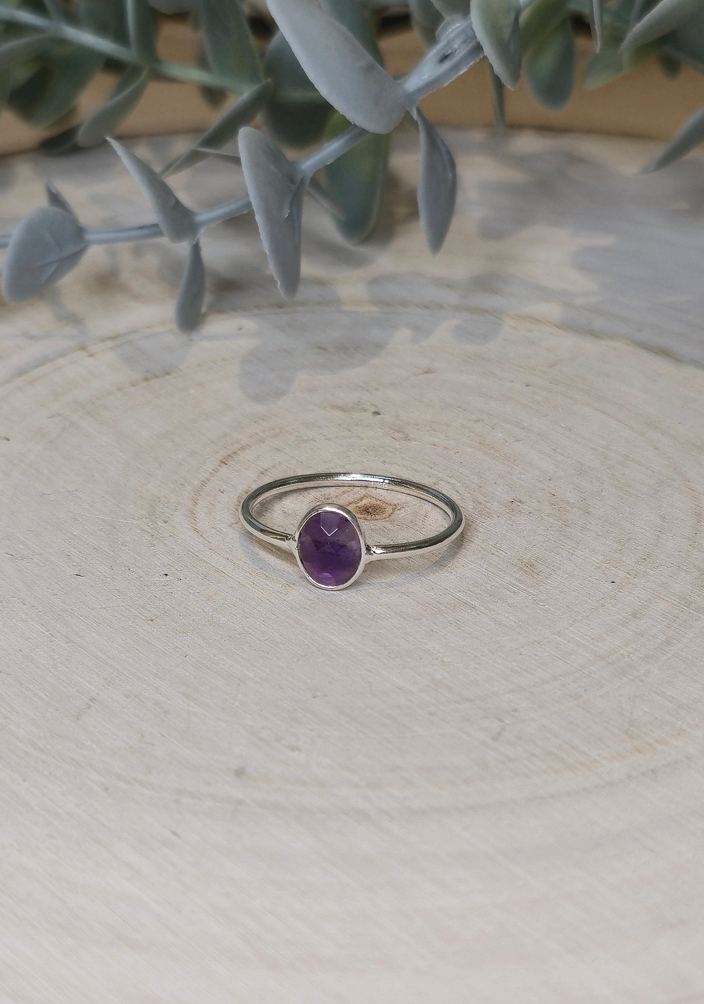 Bague ovale Améthyste