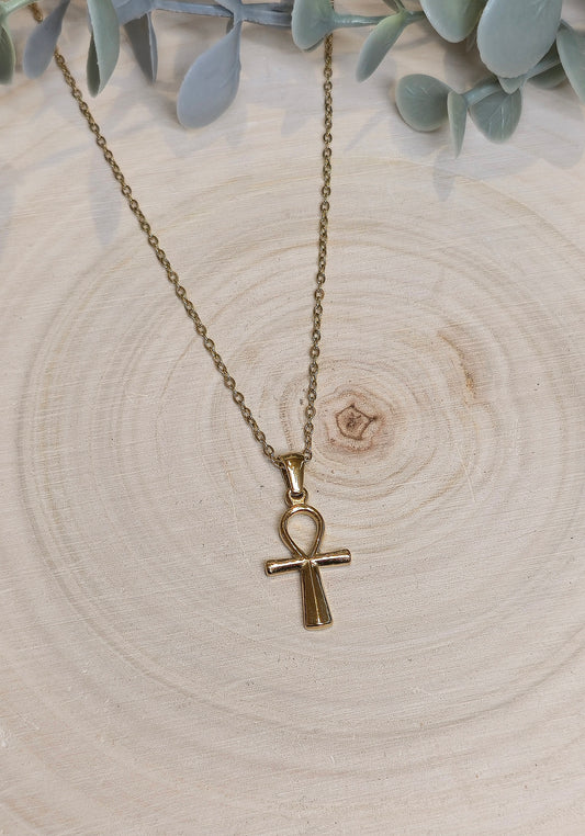 Collier Croix d'Anke gold