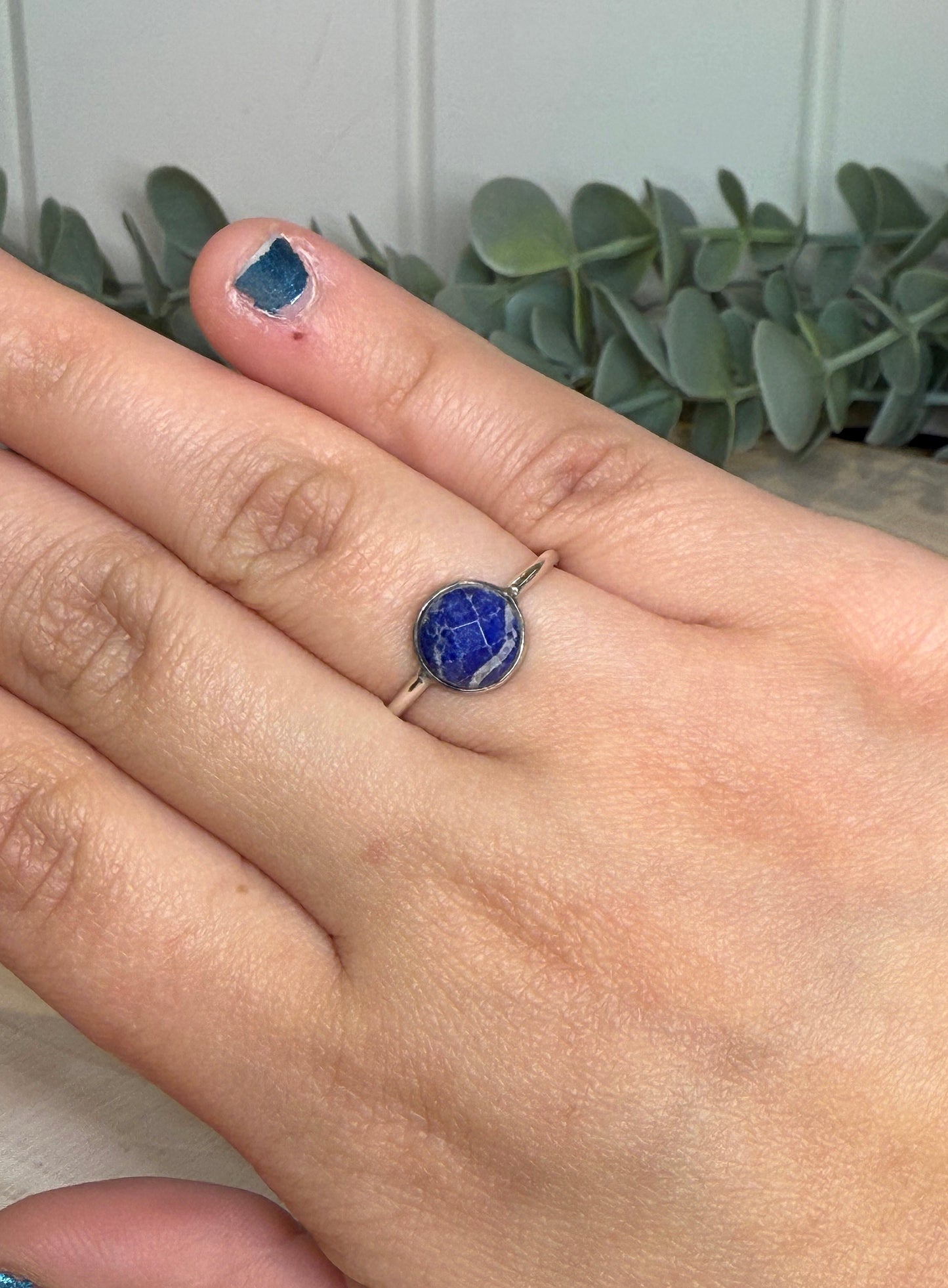 Bague ronde Lapis Lazuli