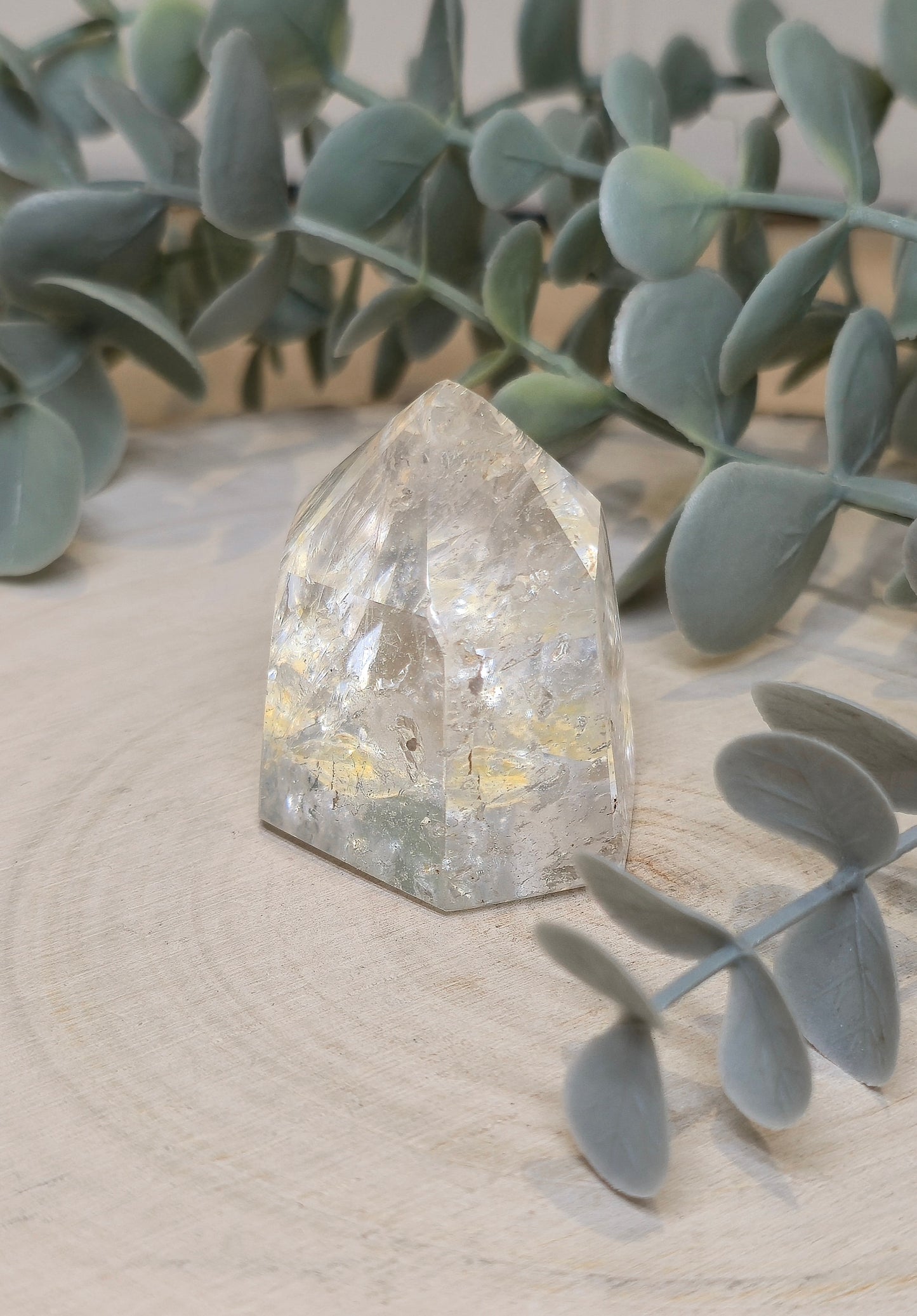 Pointe en Quartz clair de Madagascar