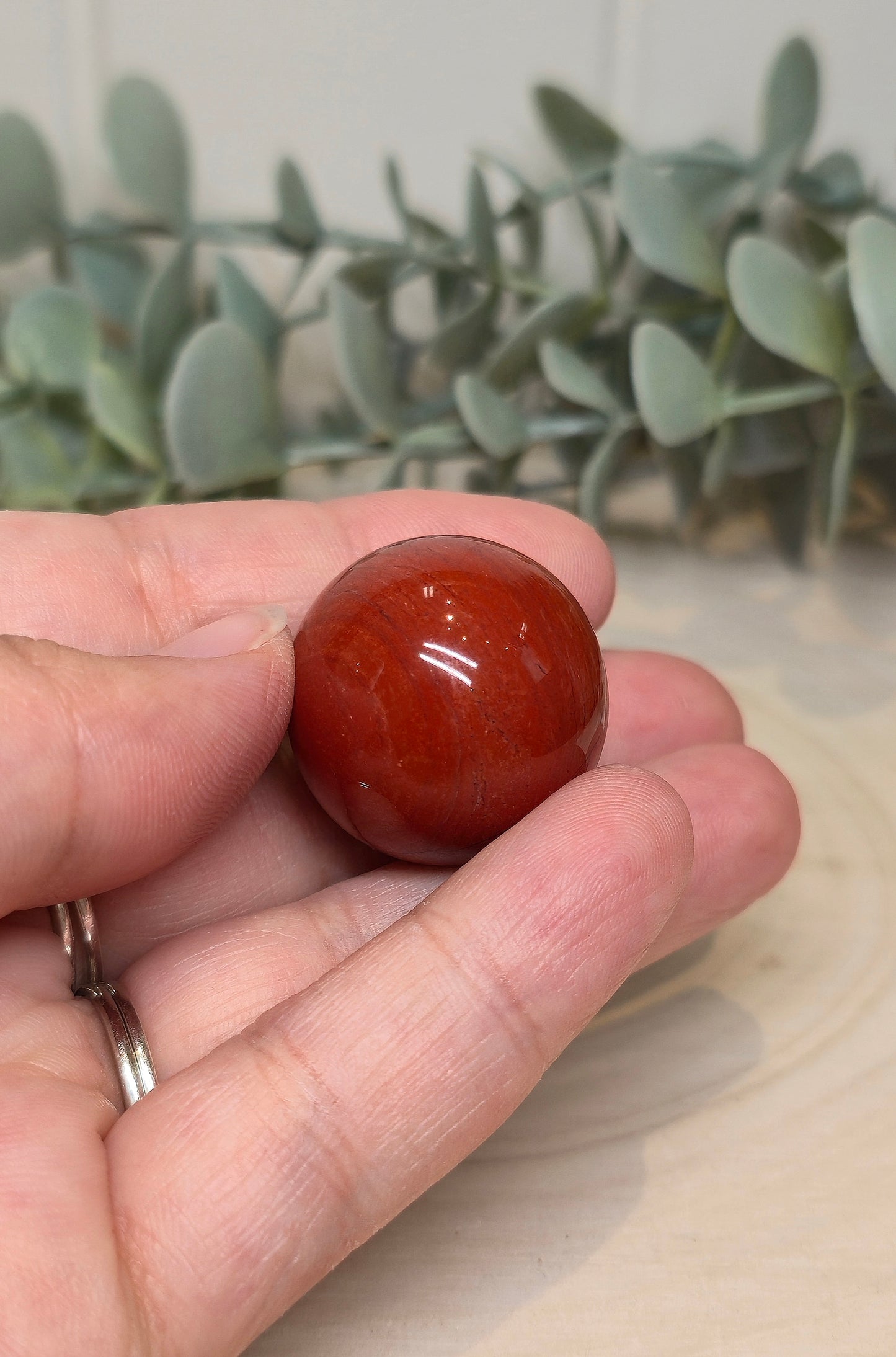 Sphère Jaspe rouge