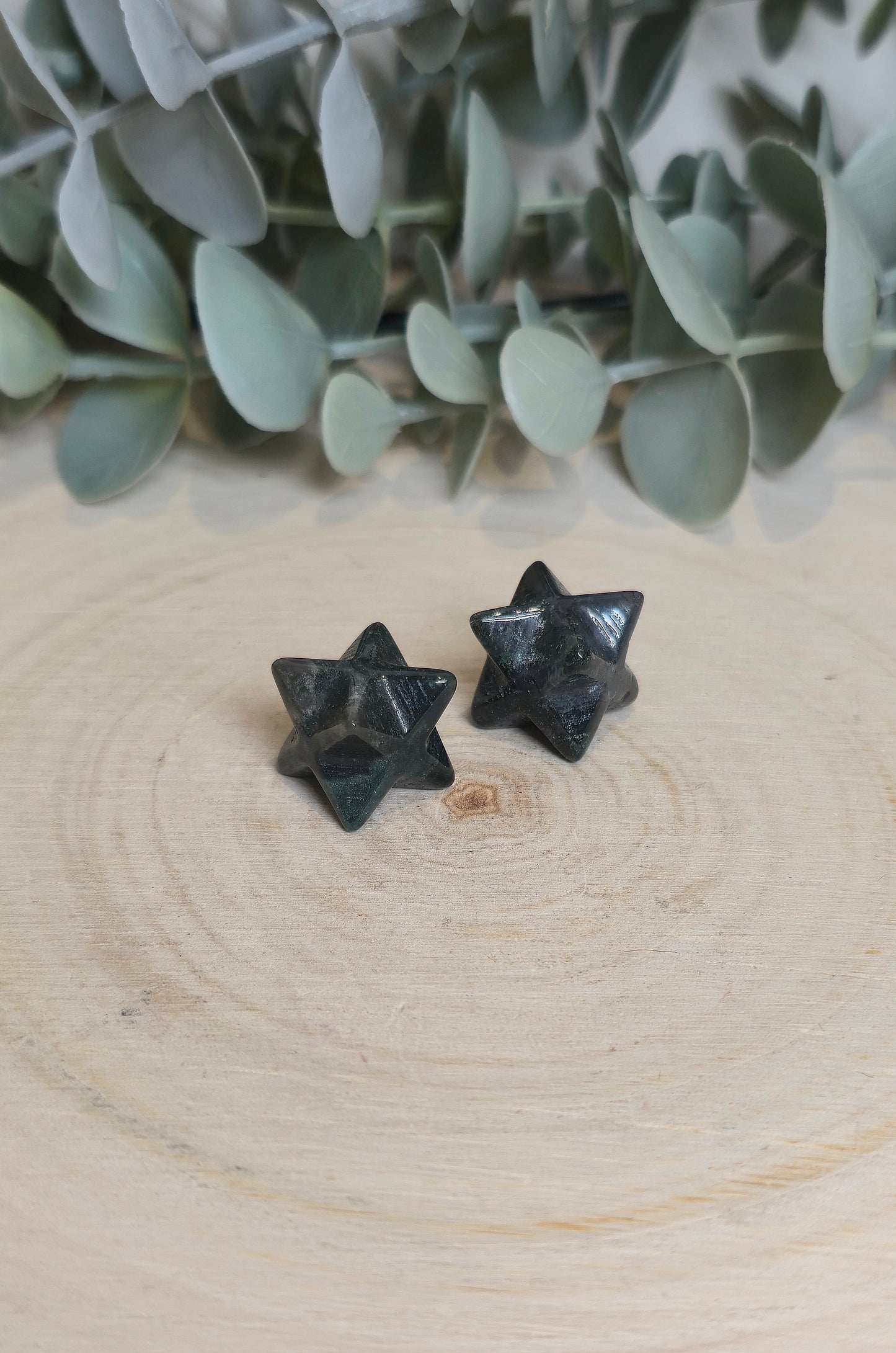 Étoile Merkaba Agate mousse